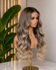 5x5 Glueless High Ombre #4/Blonde Ombré Wig Soft Blonde Highlights (Copy)