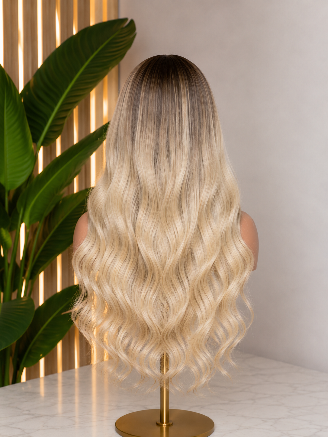 5x5 HD Glueless Wig Cool Ash to light Blonde with Money Piece Ombre Wig