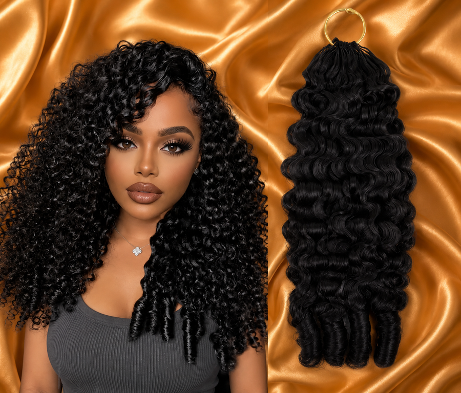 Burmese Curly Crochet Human Hair For Mircale Knots 50G/Bundle Feather Human Hair For Boho Braids