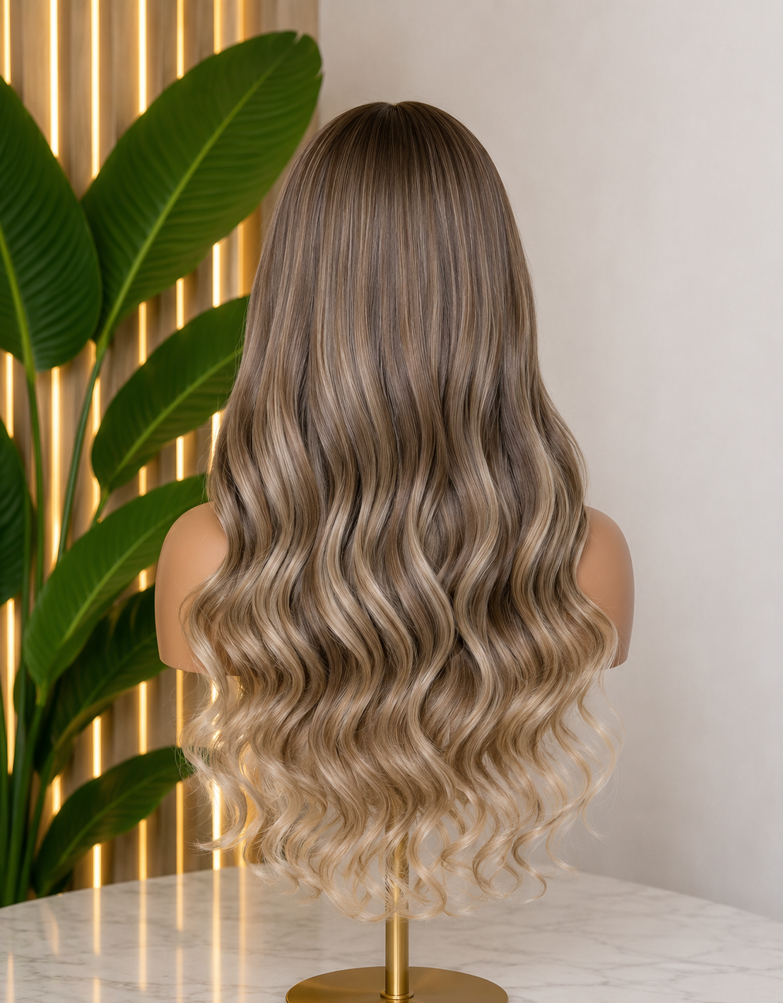 5x5 Glueless High Ombre #4/Blonde Ombré Wig Soft Blonde Highlights (Copy)